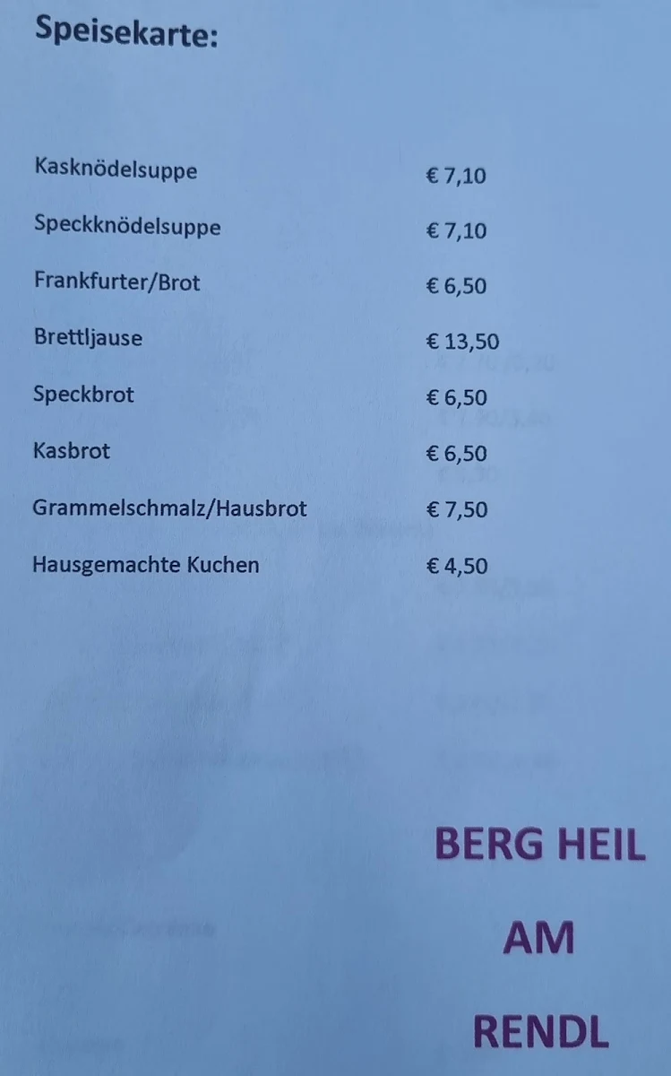 Speisekarte photo 2