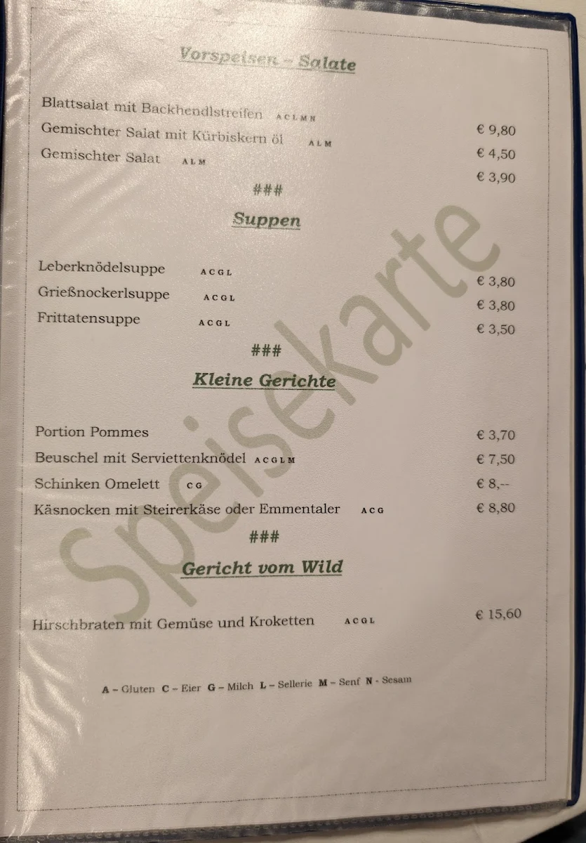 Speisekarte photo 5