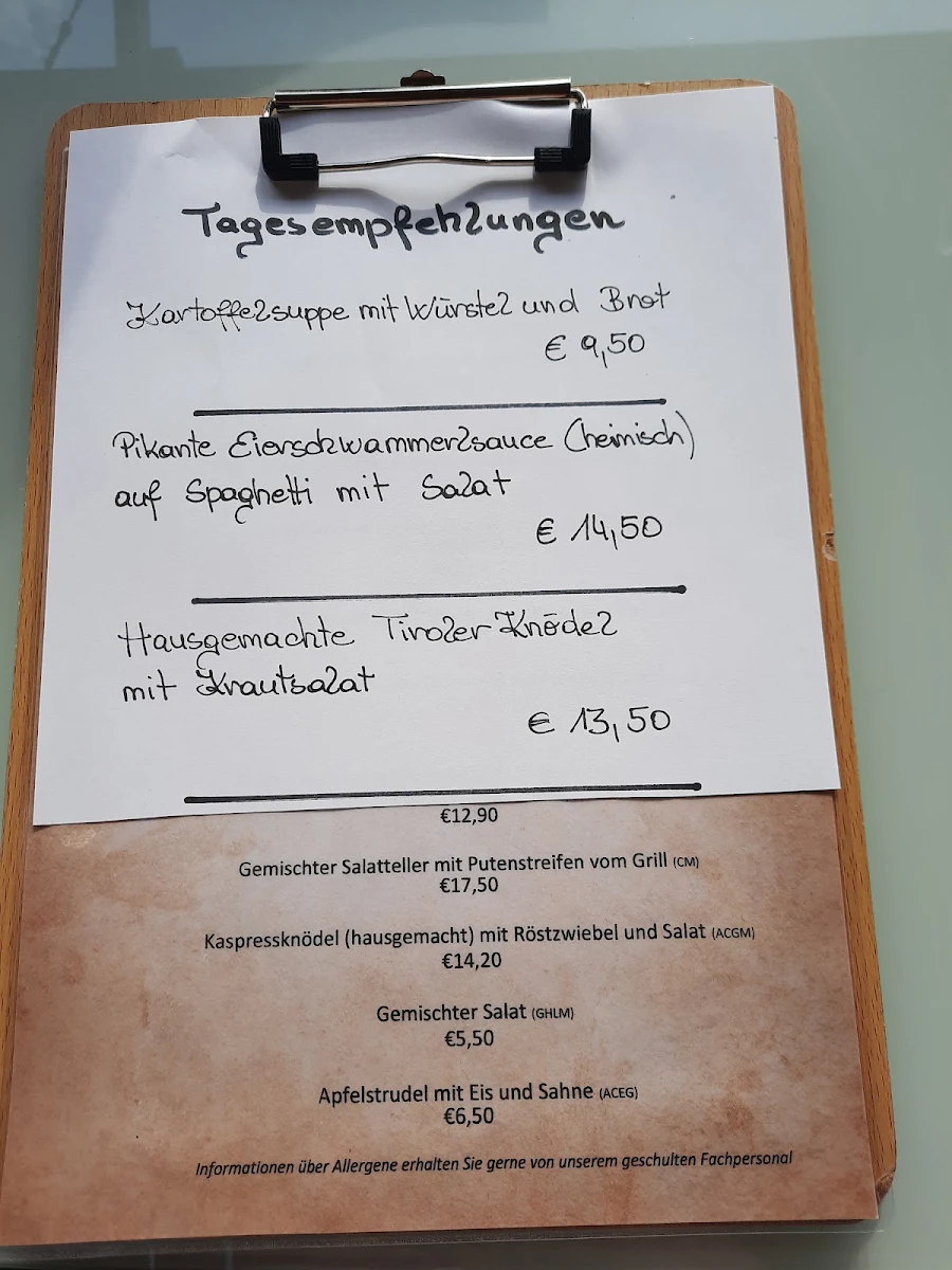Speisekarte photo 2
