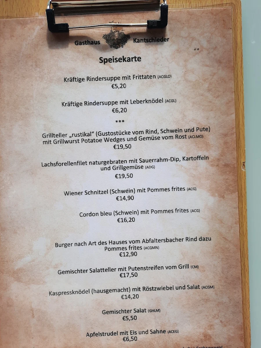 Speisekarte photo 3