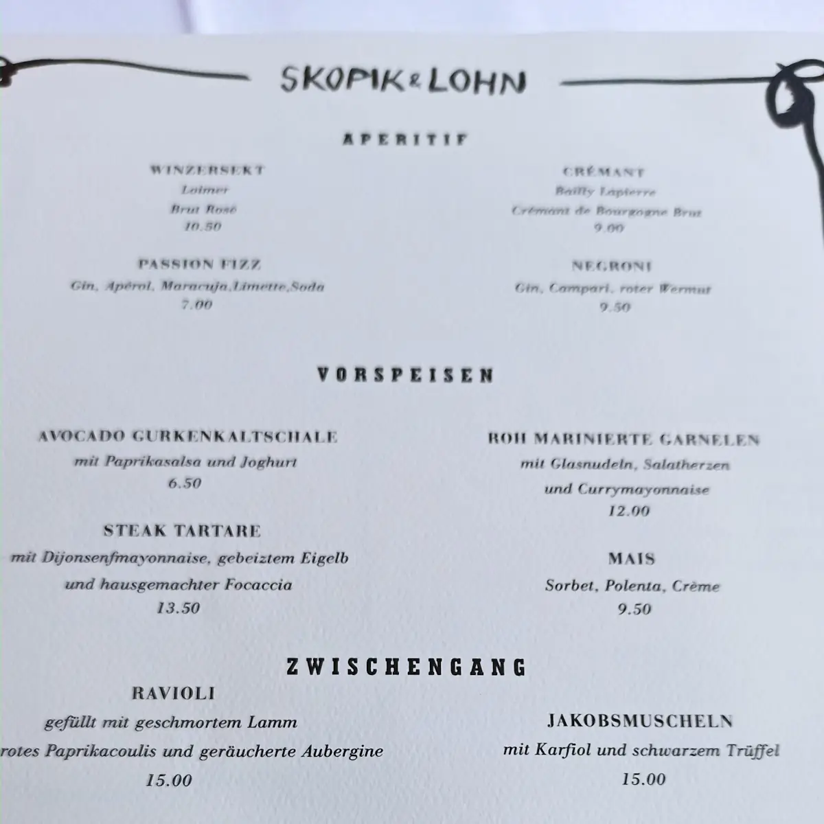 Speisekarte photo 9