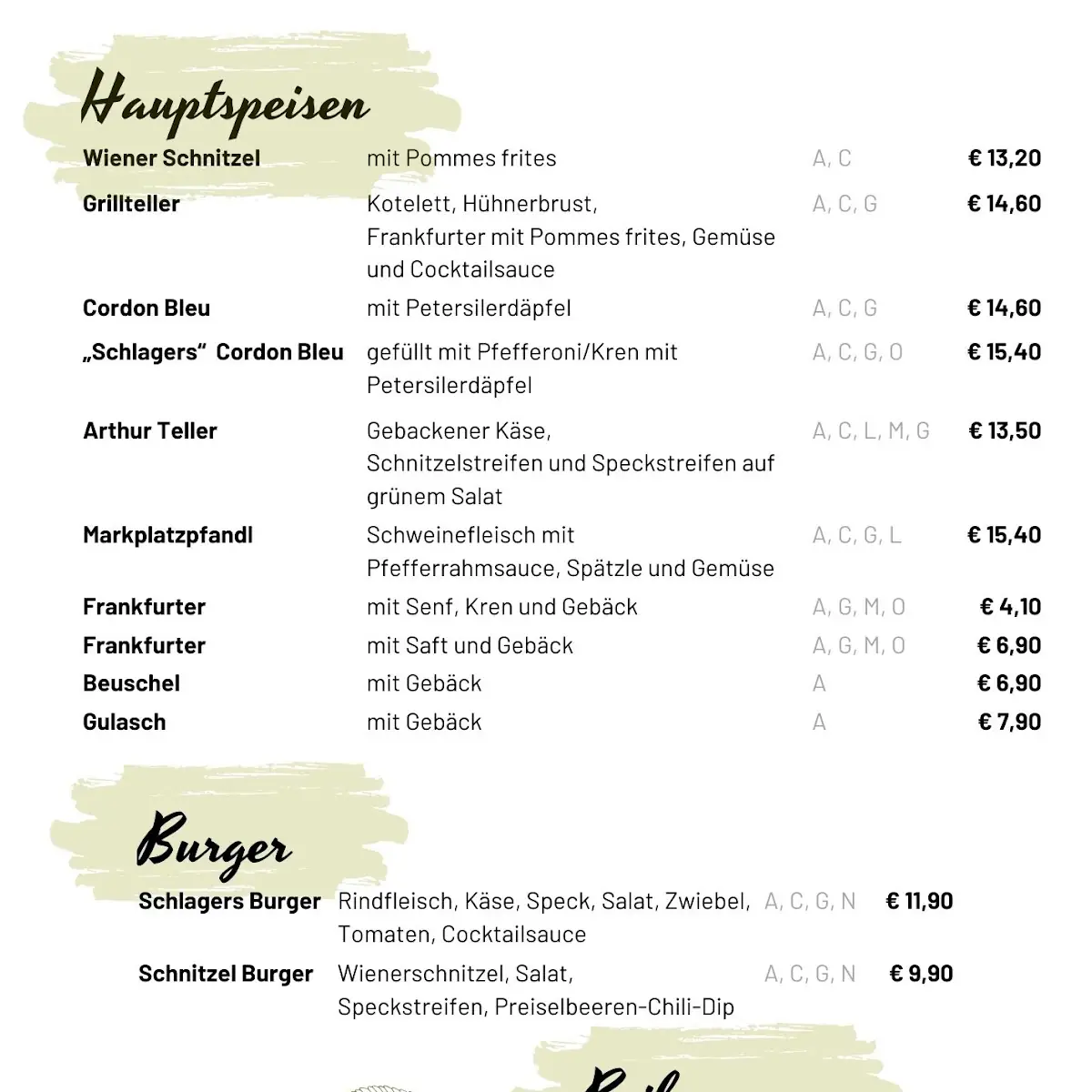 Speisekarte photo 2