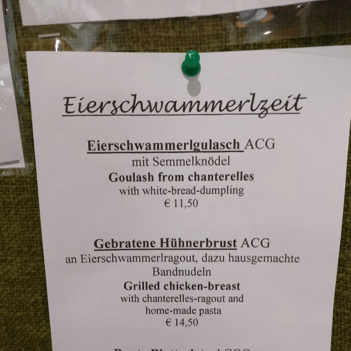 Speisekarte photo 2