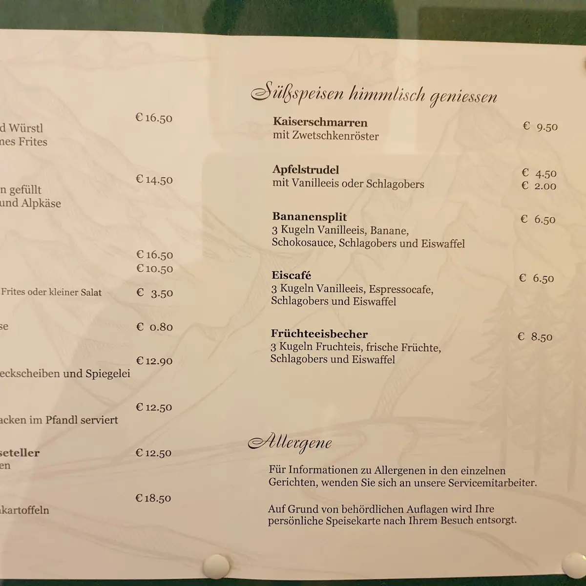 Speisekarte photo 3