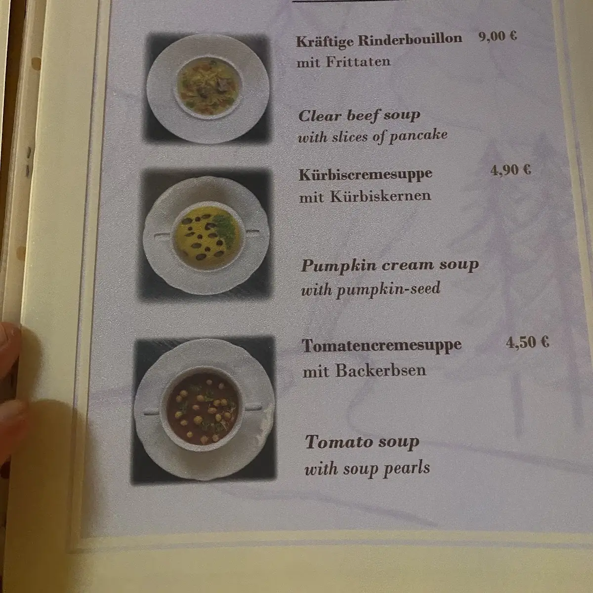 Speisekarte photo 4