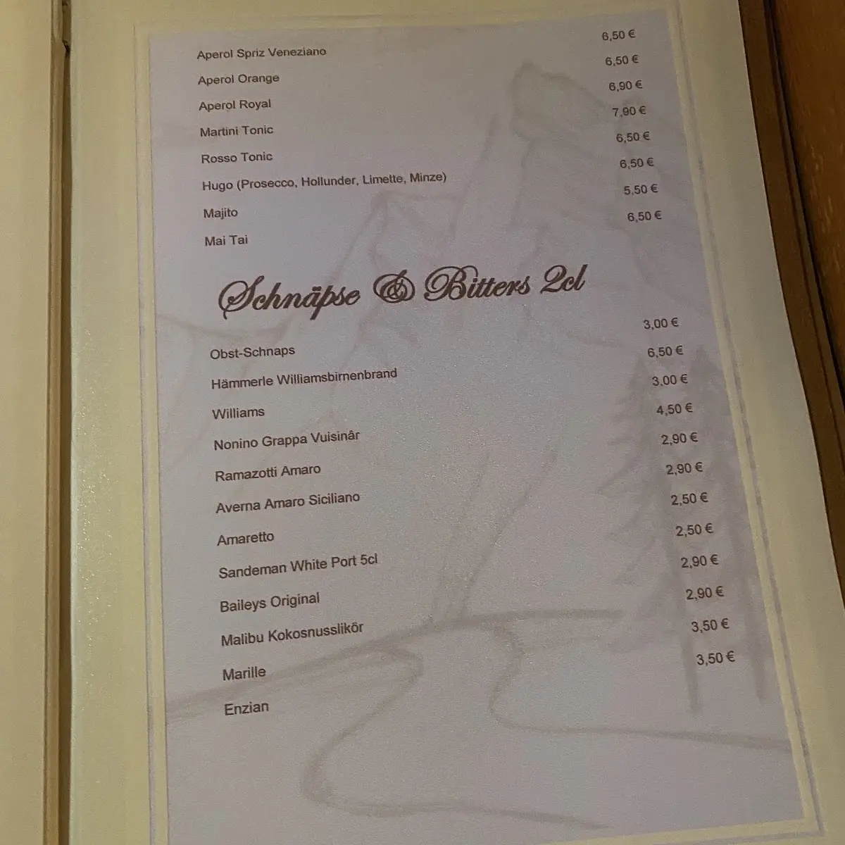 Speisekarte photo 5