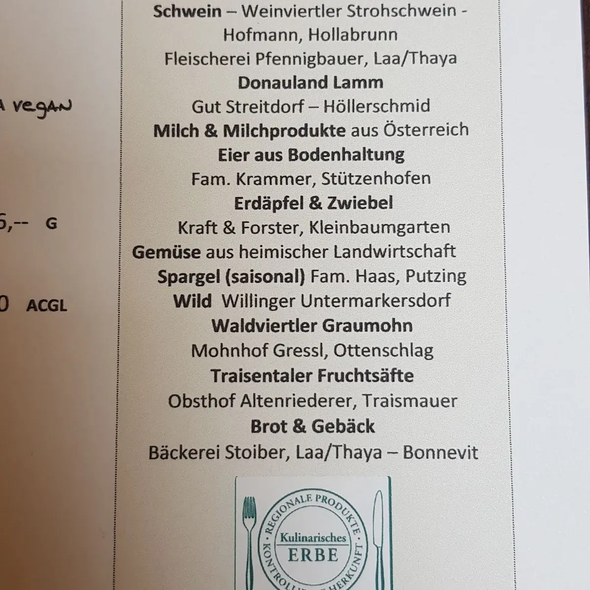 Speisekarte photo 3