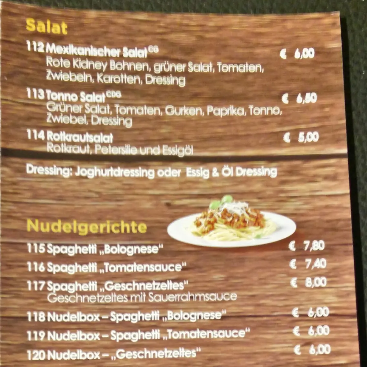 Speisekarte photo 7
