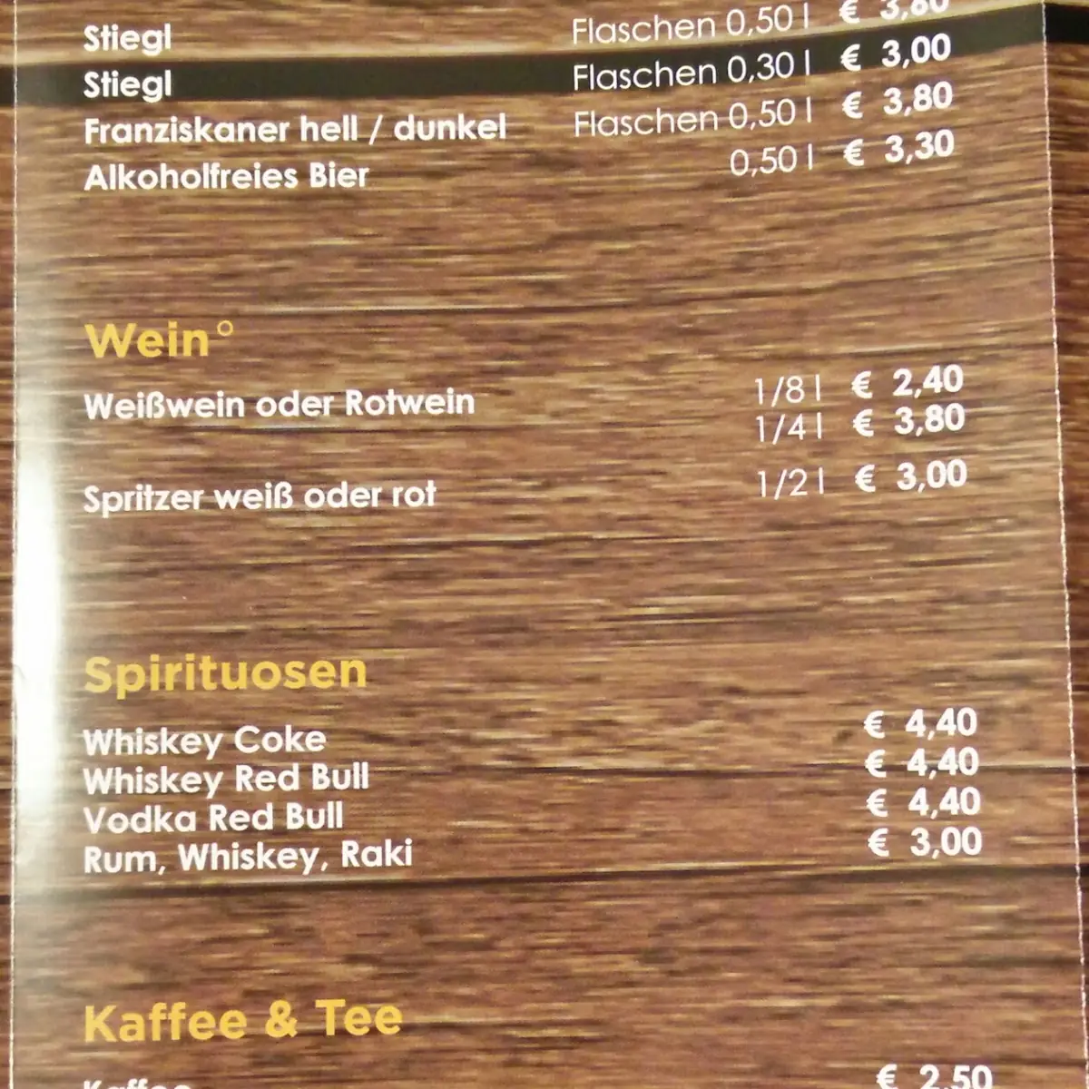 Speisekarte photo 8