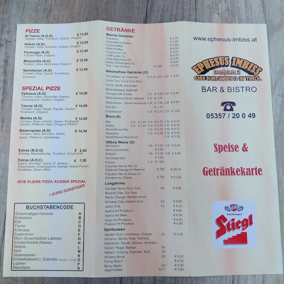 Speisekarte photo 3