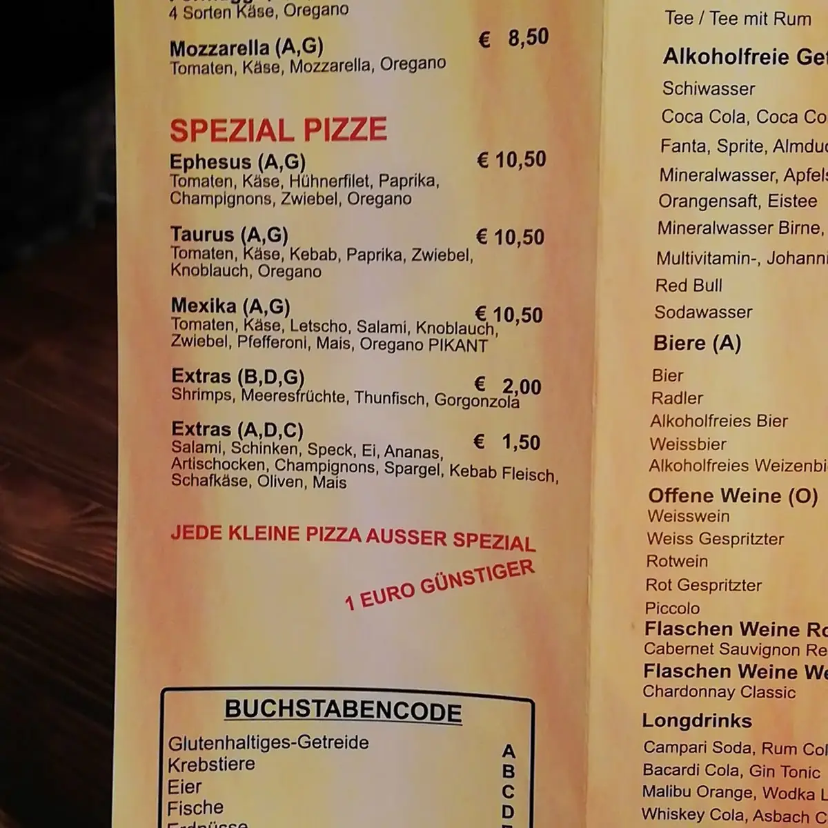 Speisekarte photo 6