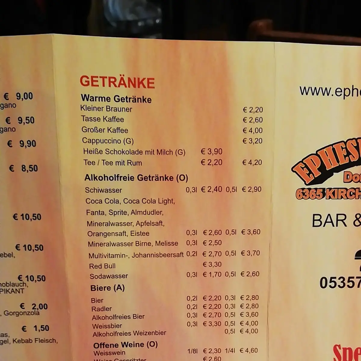 Speisekarte photo 8