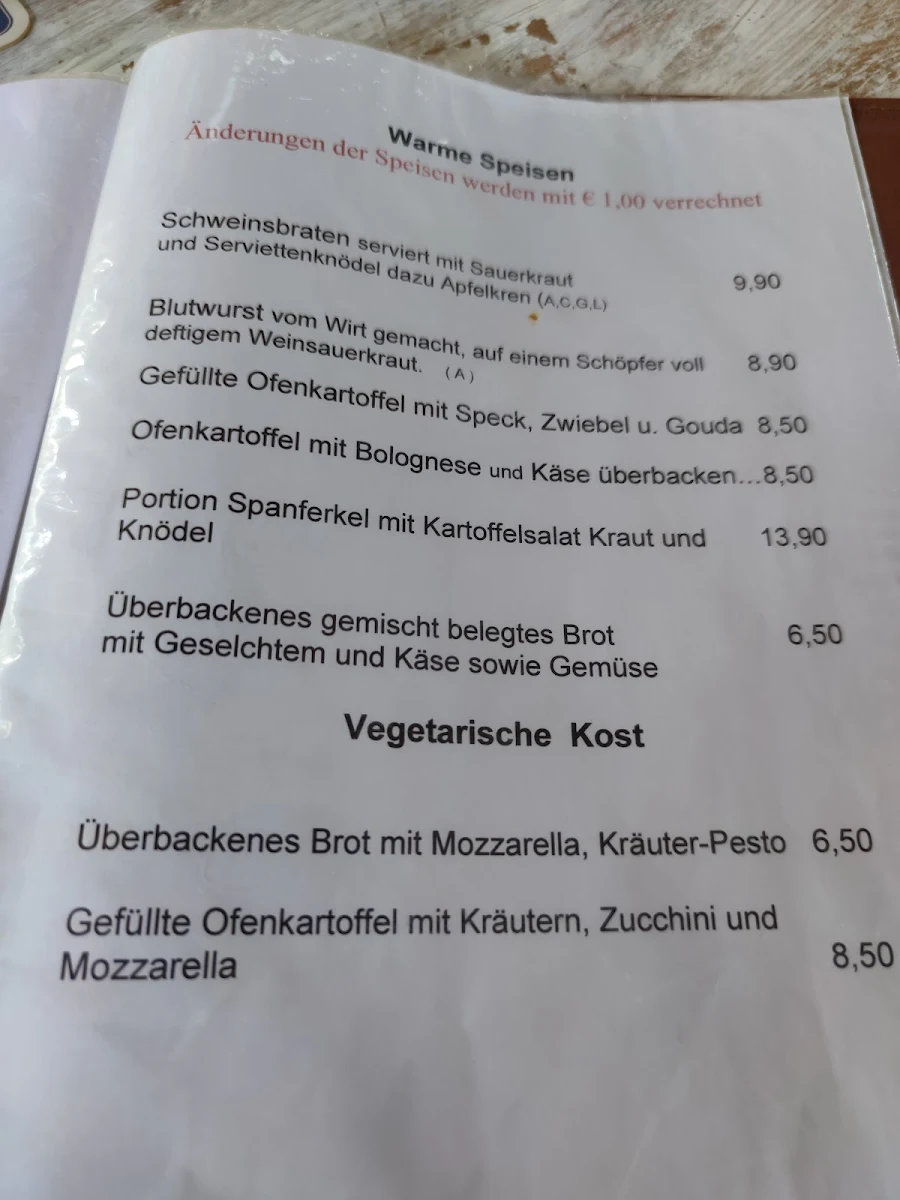 Speisekarte photo 1