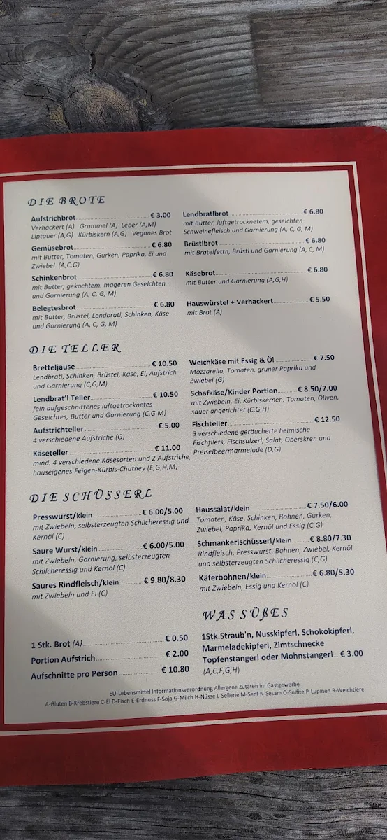 Speisekarte photo 3