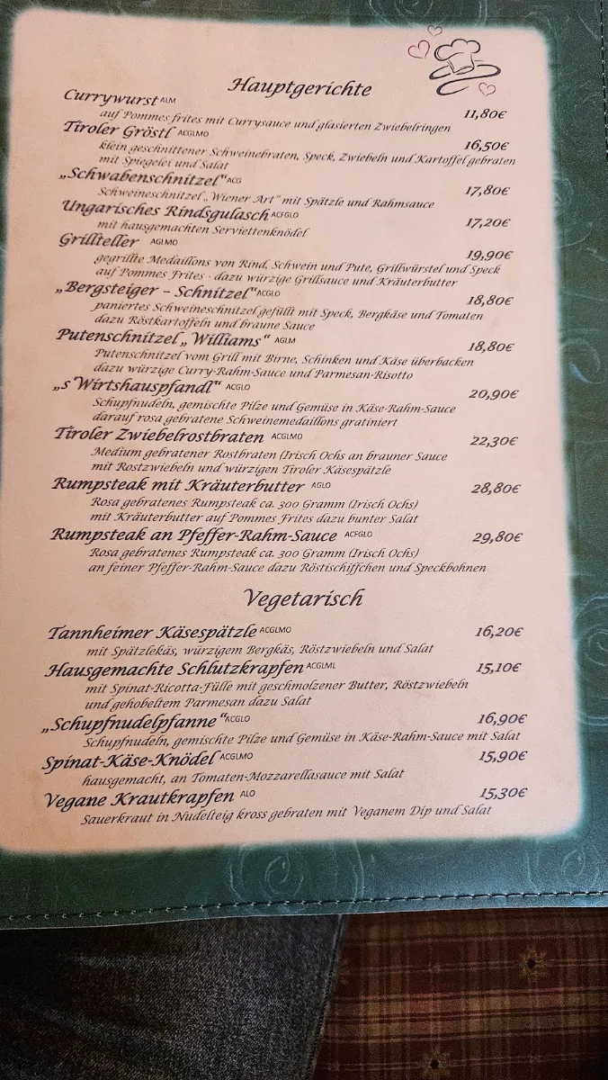 Speisekarte photo 4