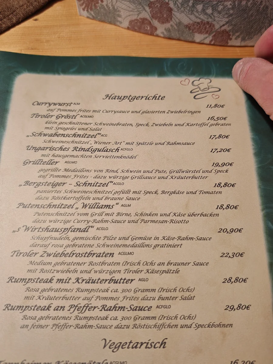 Speisekarte photo 5
