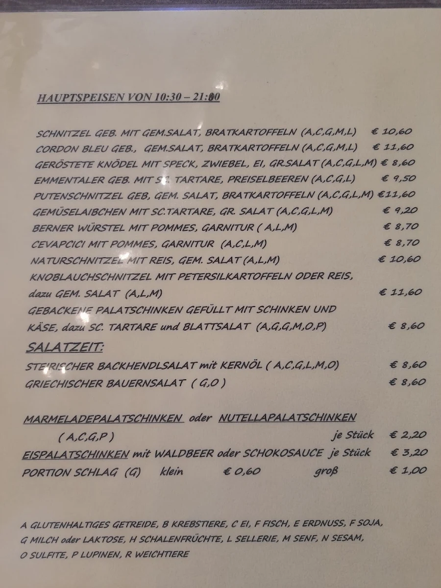 Speisekarte photo 1