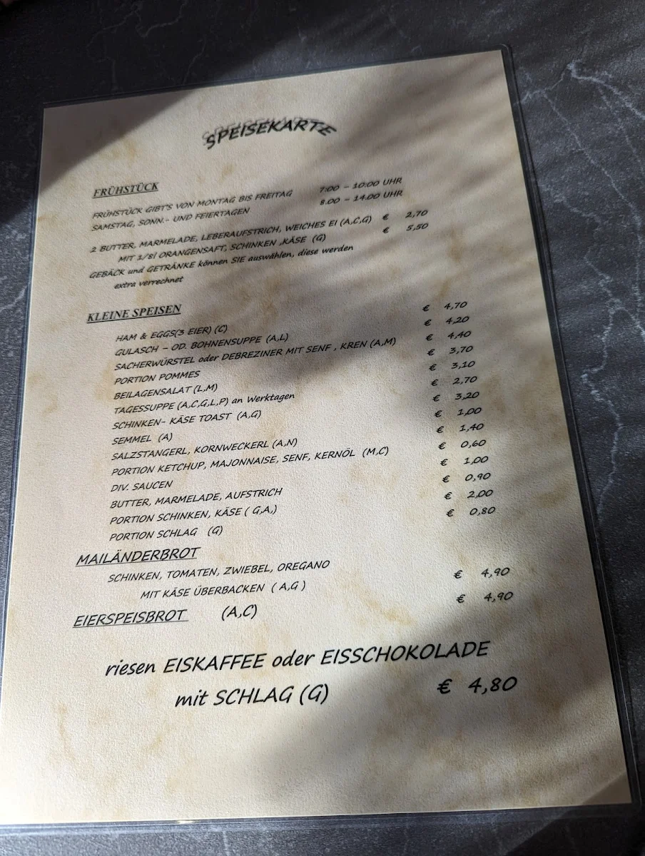 Speisekarte photo 2