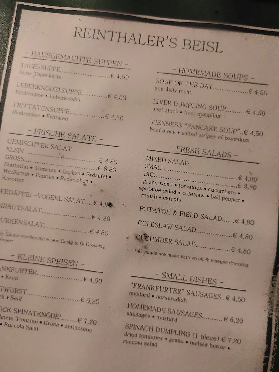 Speisekarte photo 1