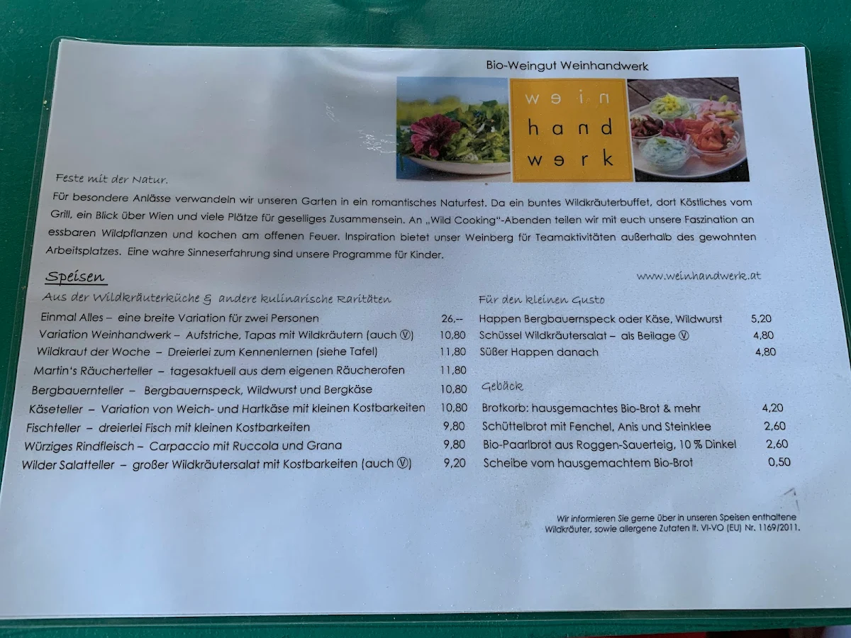 Speisekarte photo 2