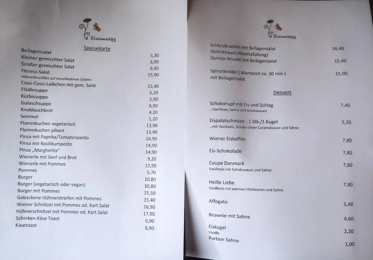 Speisekarte photo 1