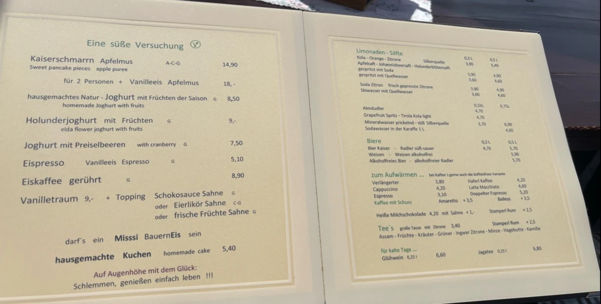 Speisekarte photo 1