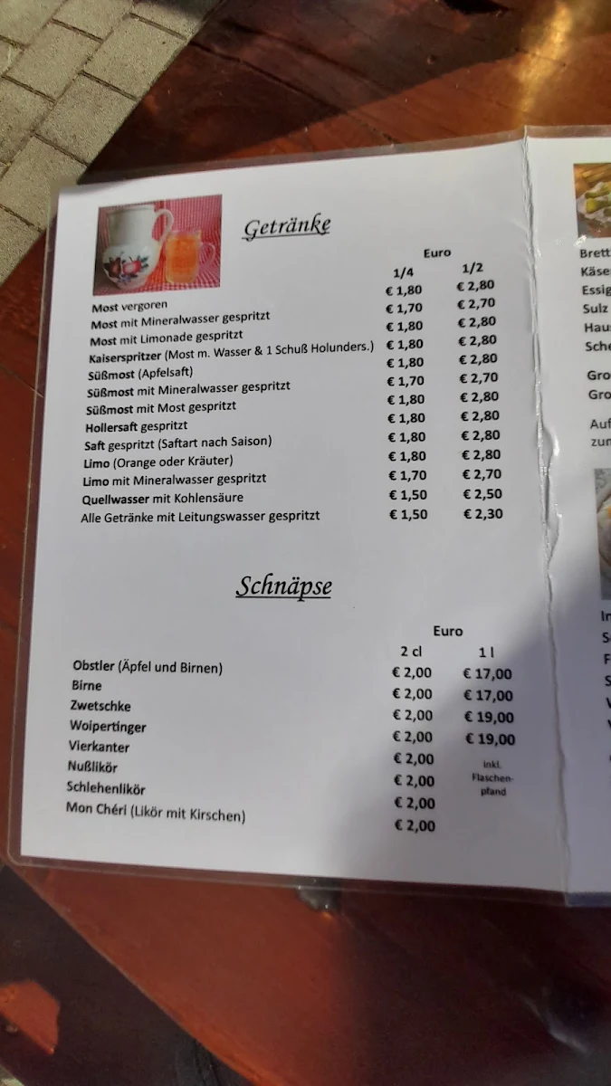 Speisekarte photo 2