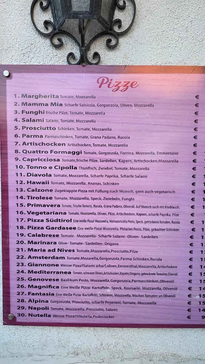 Speisekarte photo 2
