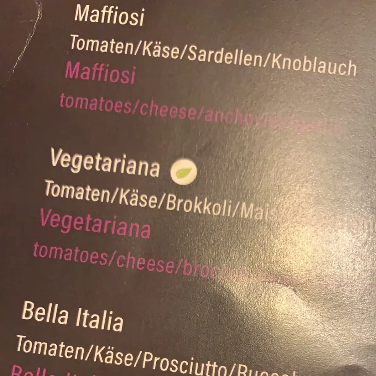 Speisekarte photo 2