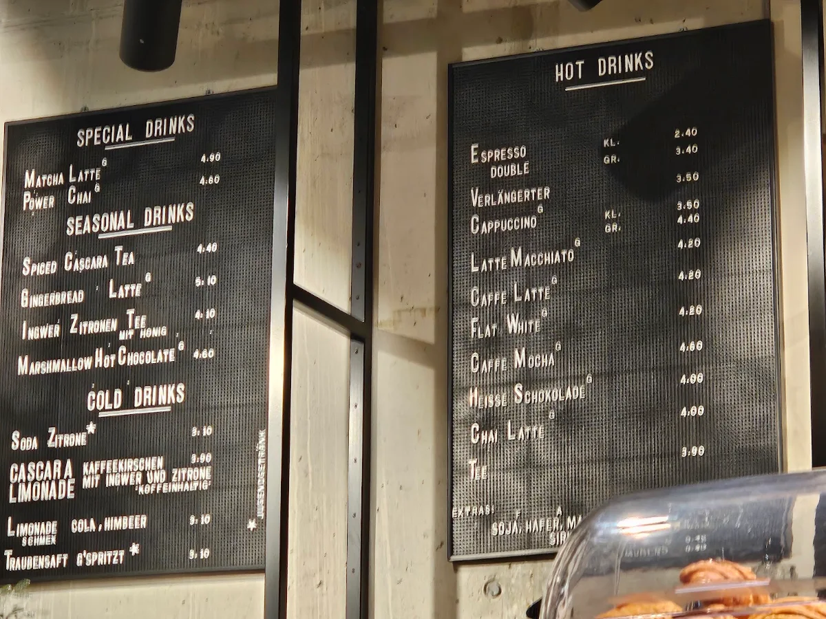 Speisekarte, Kopi Kadé. Der Kaffeeladen