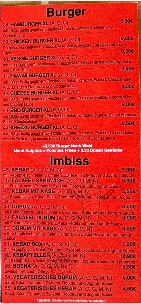 Speisekarte photo 1