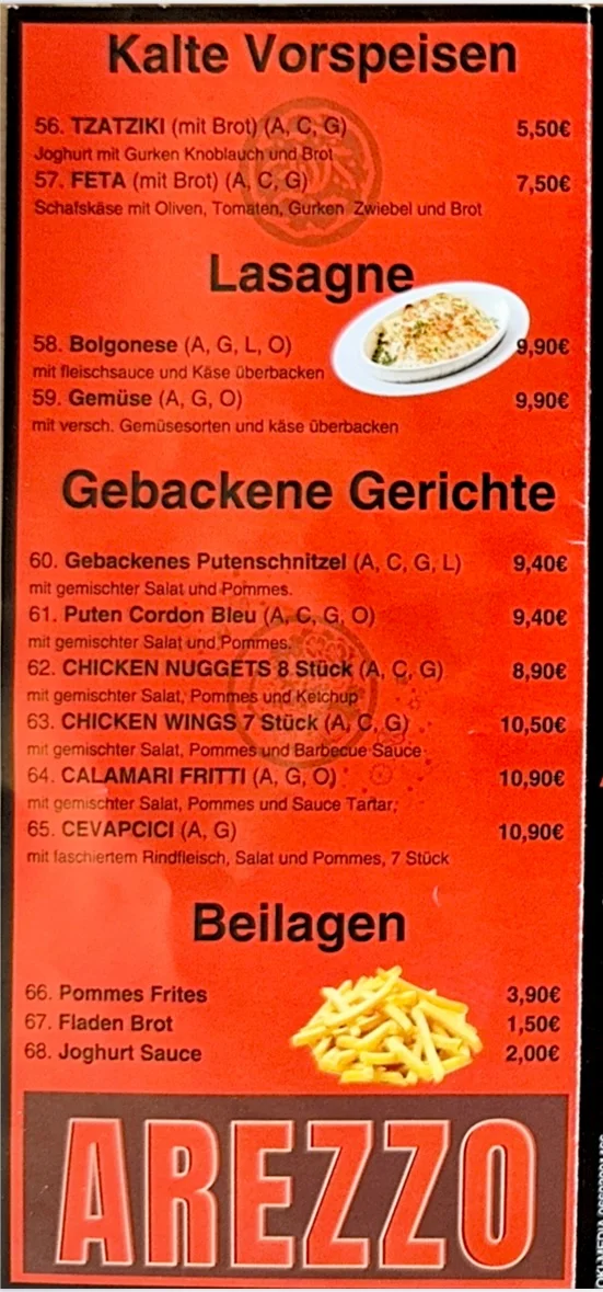 Speisekarte photo 2