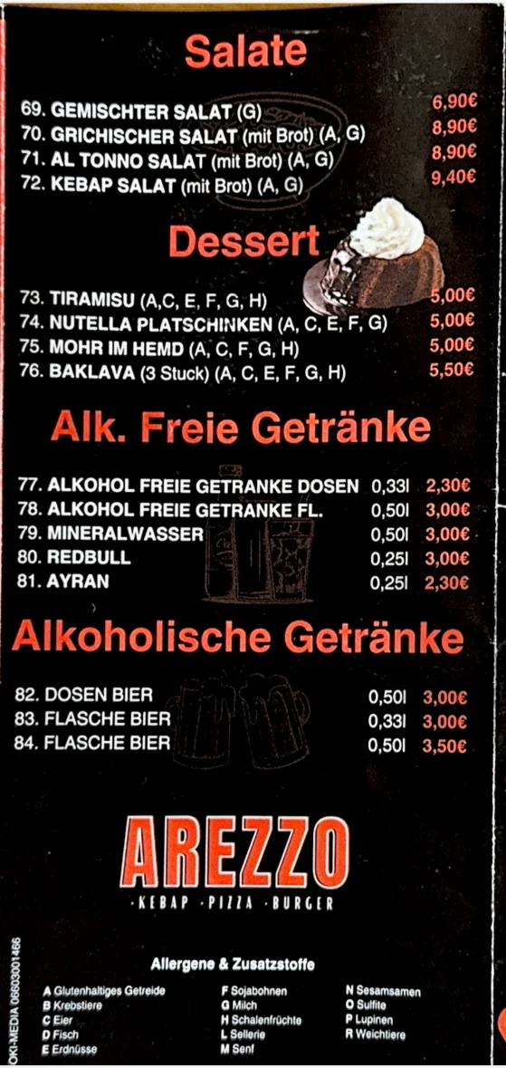 Speisekarte photo 5