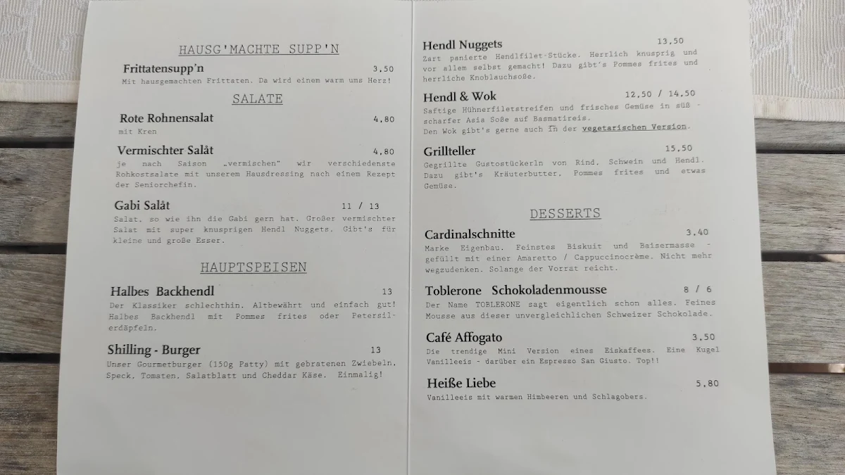 Speisekarte photo 5