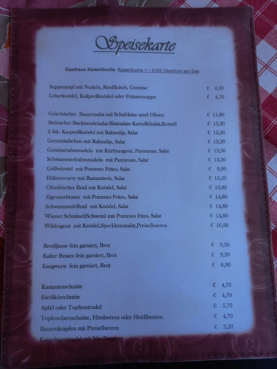 Speisekarte photo 5