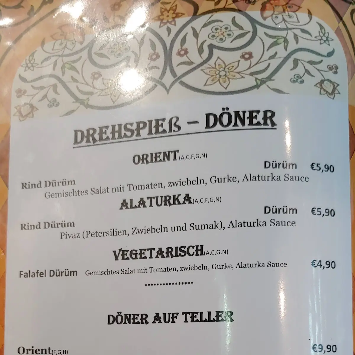 Speisekarte photo 2