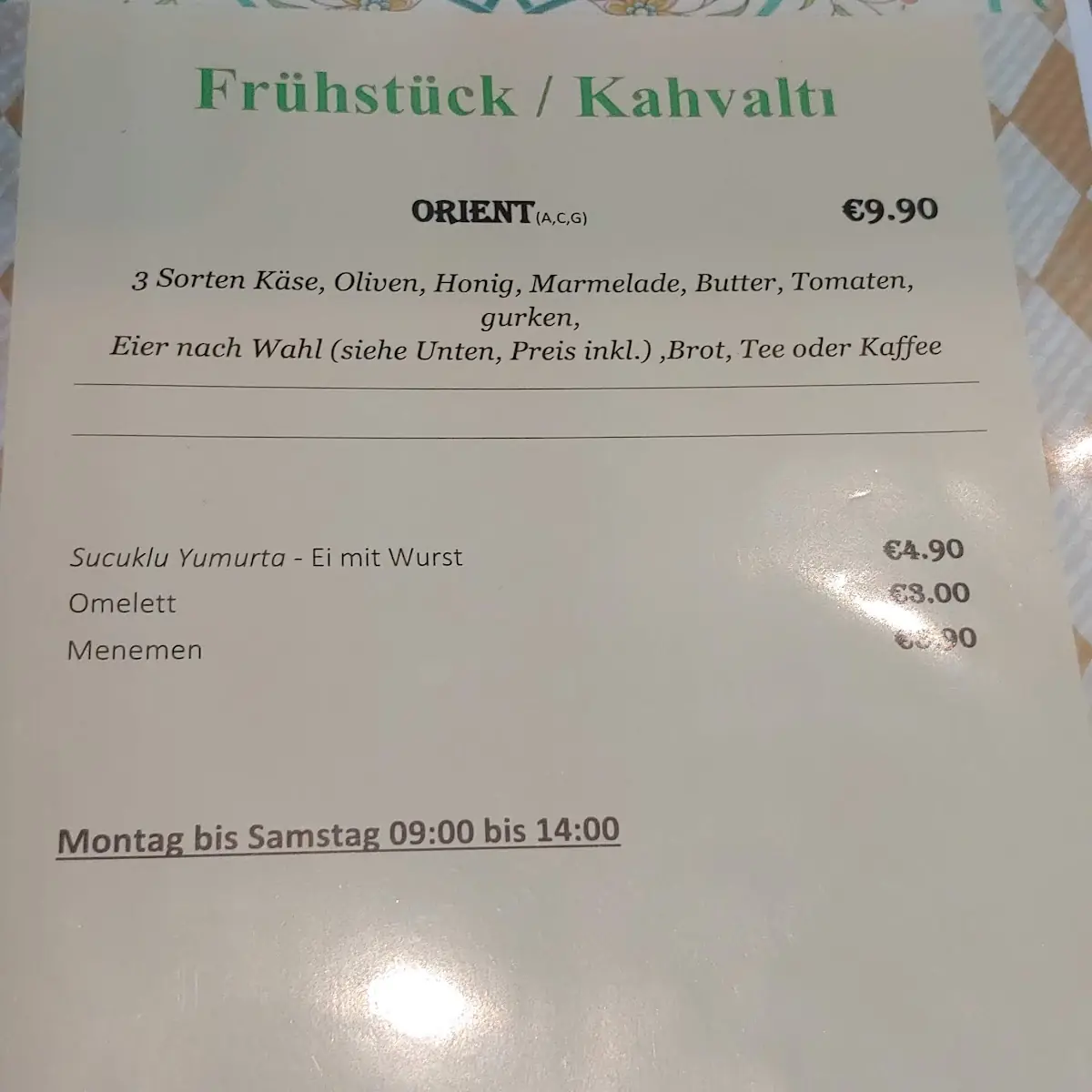 Speisekarte photo 3