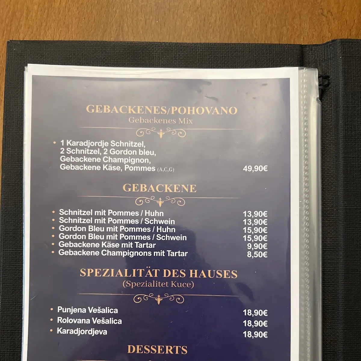 Speisekarte photo 2
