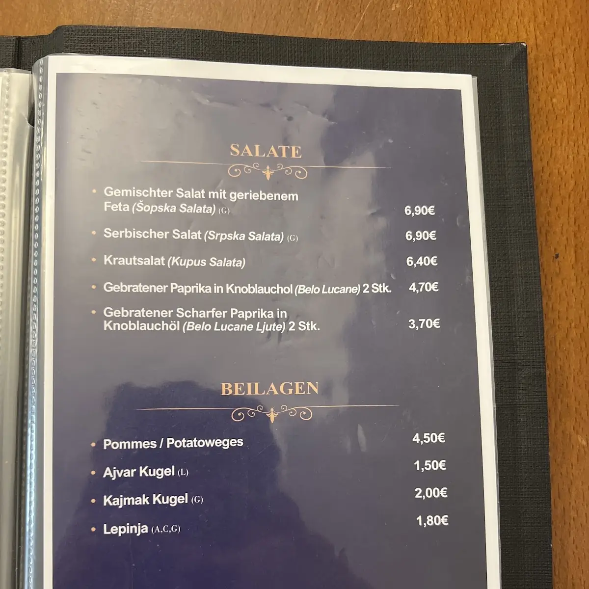 Speisekarte photo 4