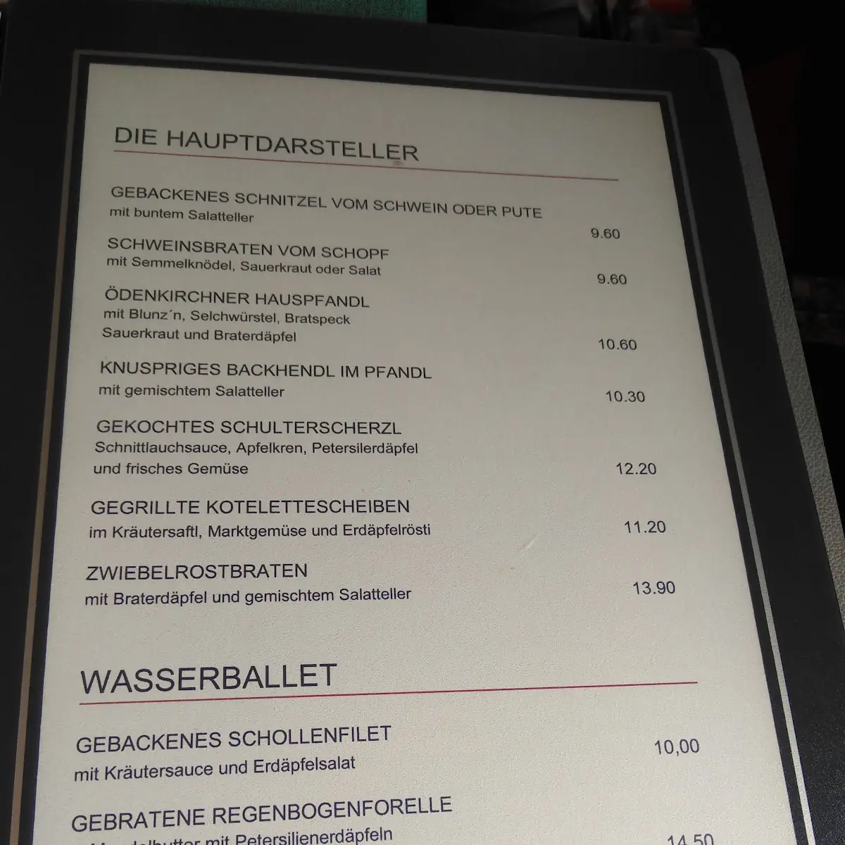 Speisekarte photo 2