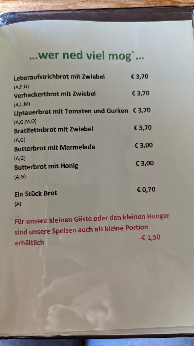 Speisekarte photo 3