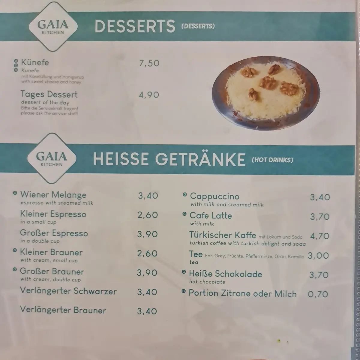Speisekarte photo 9