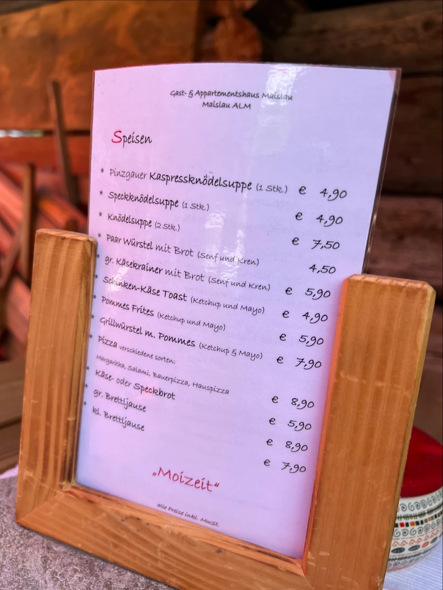 Speisekarte photo 2