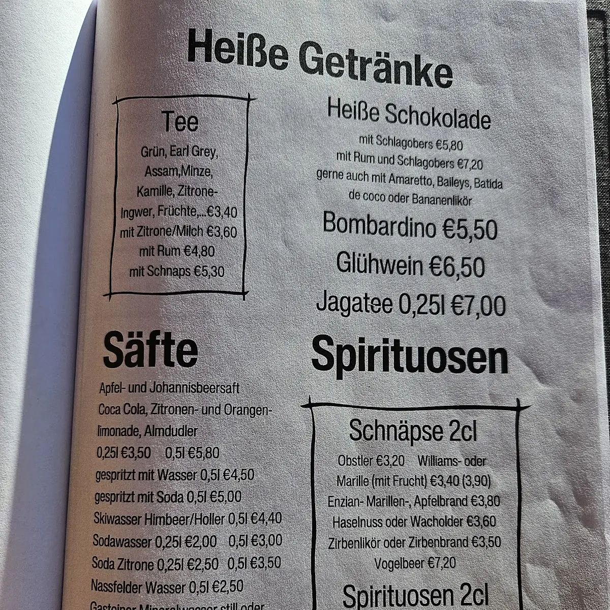 Speisekarte photo 1