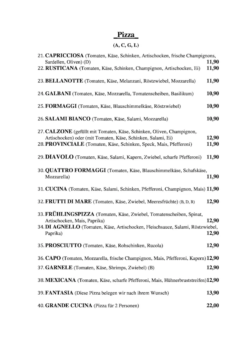 Speisekarte photo 5