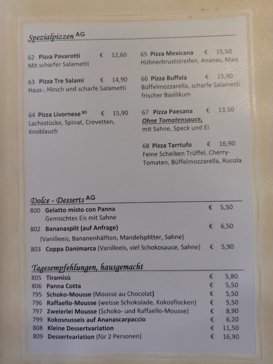 Speisekarte photo 1