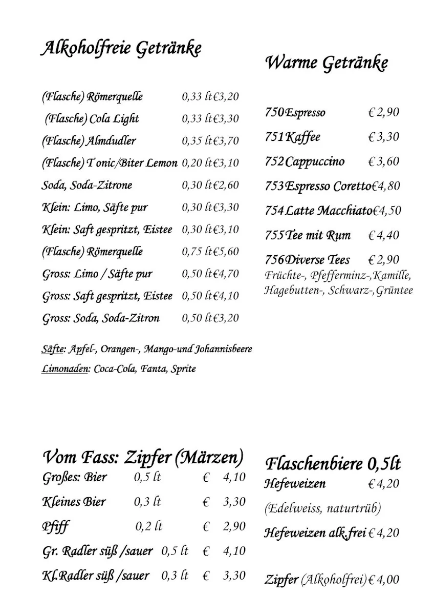 Speisekarte photo 4