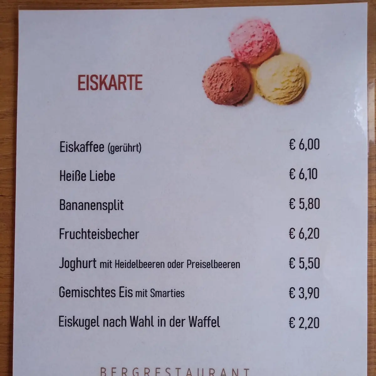 Speisekarte photo 5