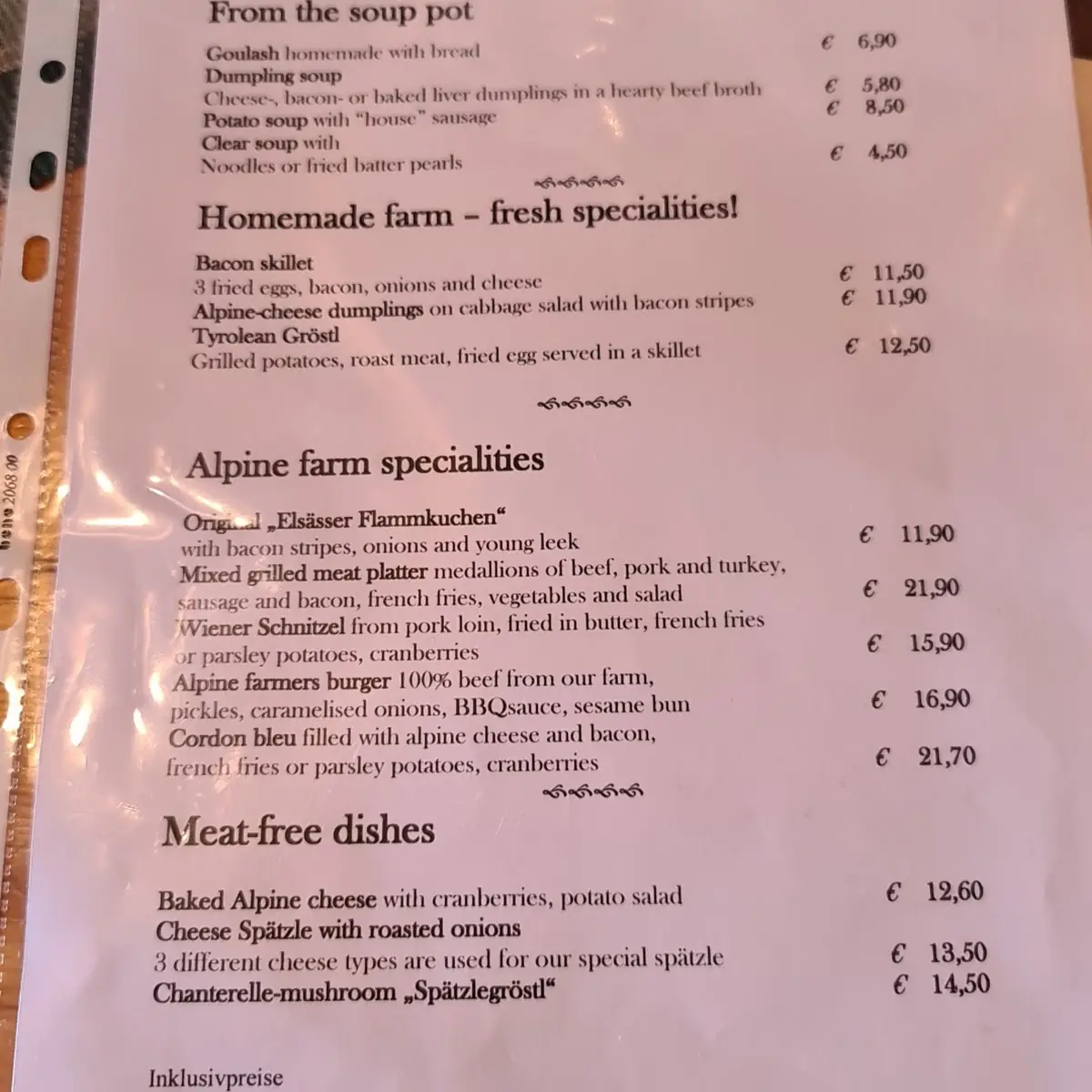 Speisekarte photo 6