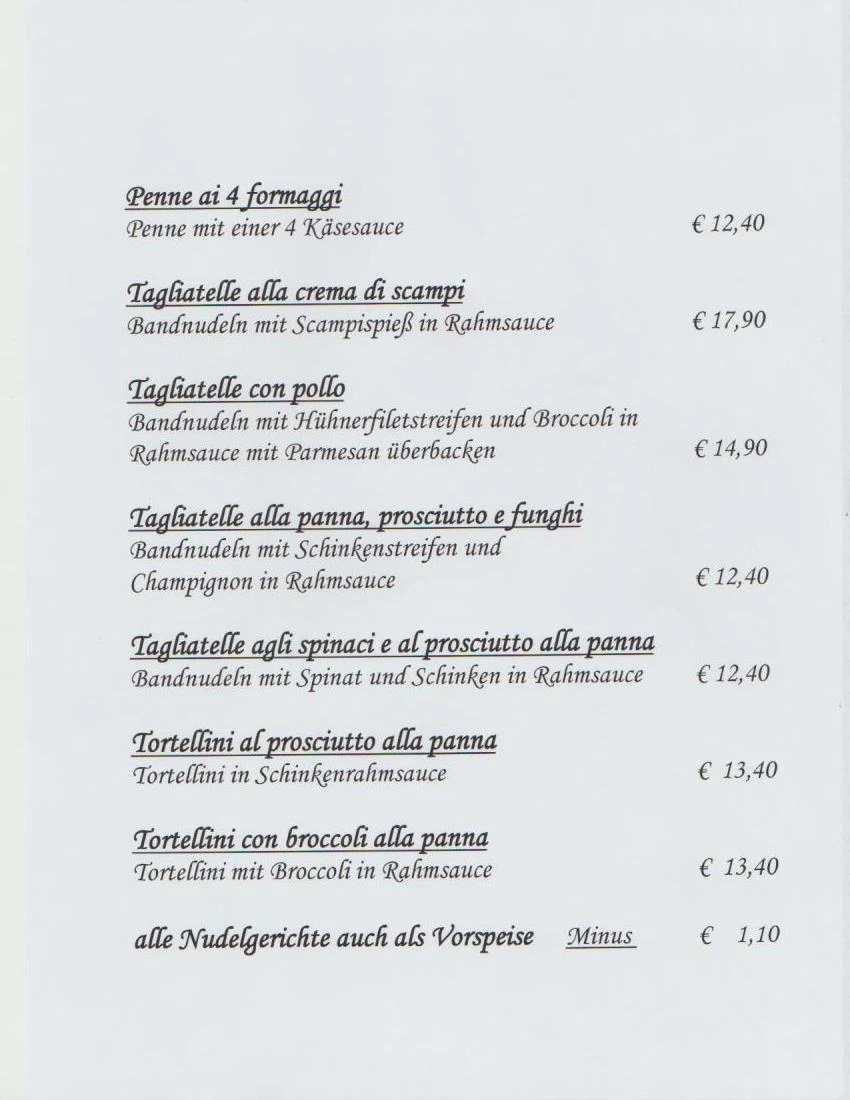 Speisekarte photo 4